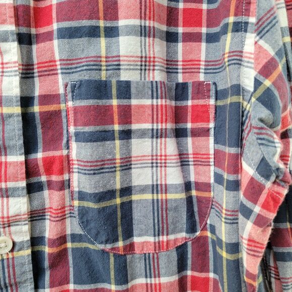 J. Crew Multicolor 100% Cotton Dress Shirt Button Down Long Sleeve Men's Size M - Picture 10 of 10